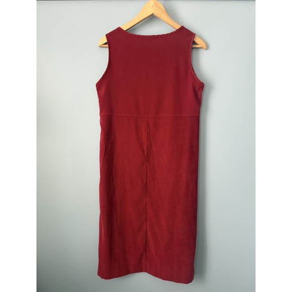 Coldwater Creek Red Midi Dress Womens Size‎ 6 Sleeveless - Picture 3 of 5